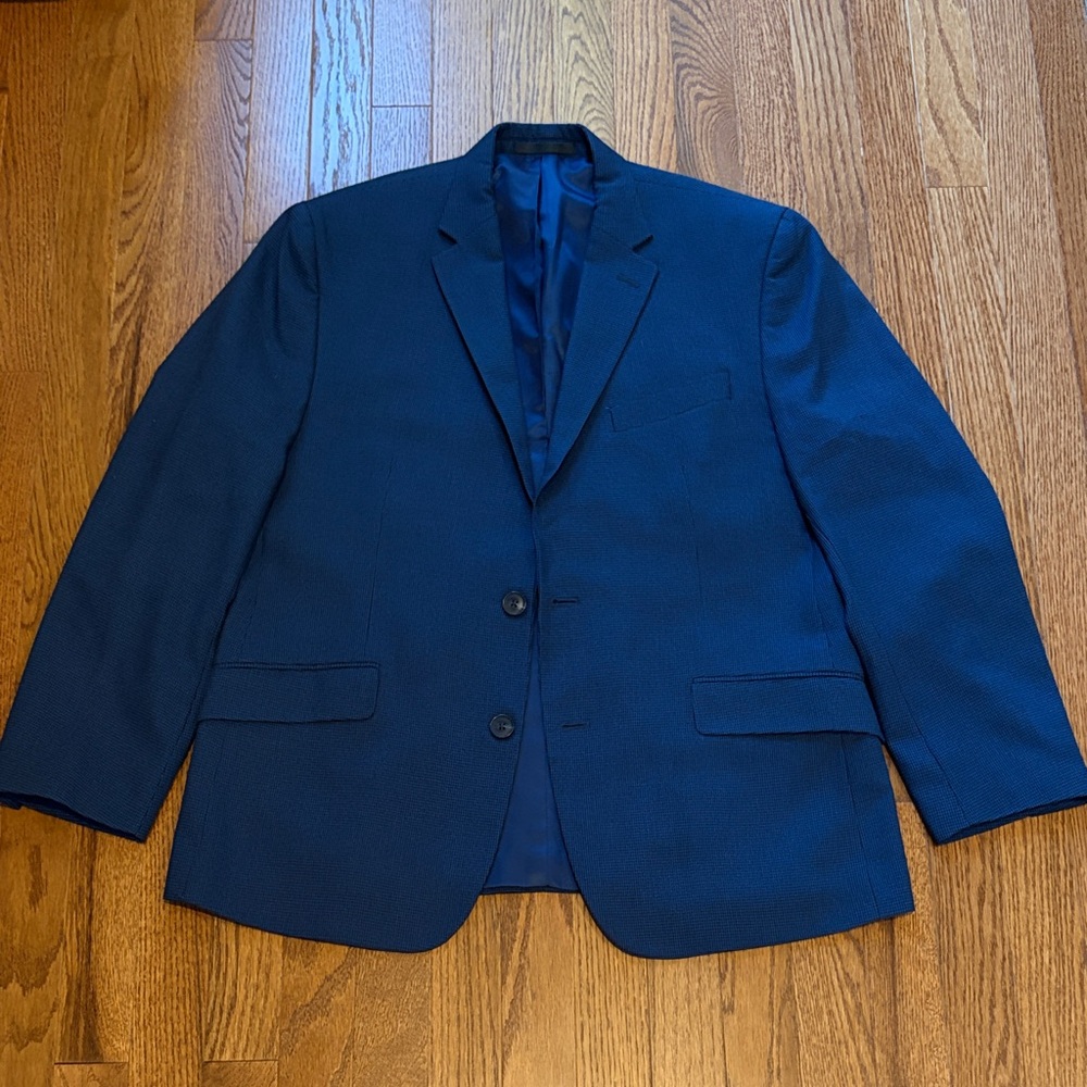 Kenneth Cole Reaction Men's Navy Two-Button Sport Coat
